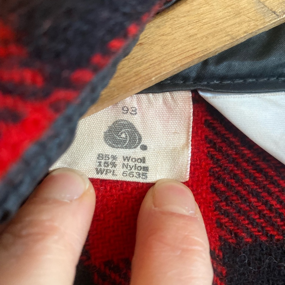 Vintage Woolrich Wool Buffalo Plaid Button Down Shirt Jacket - Picture 3 of 10